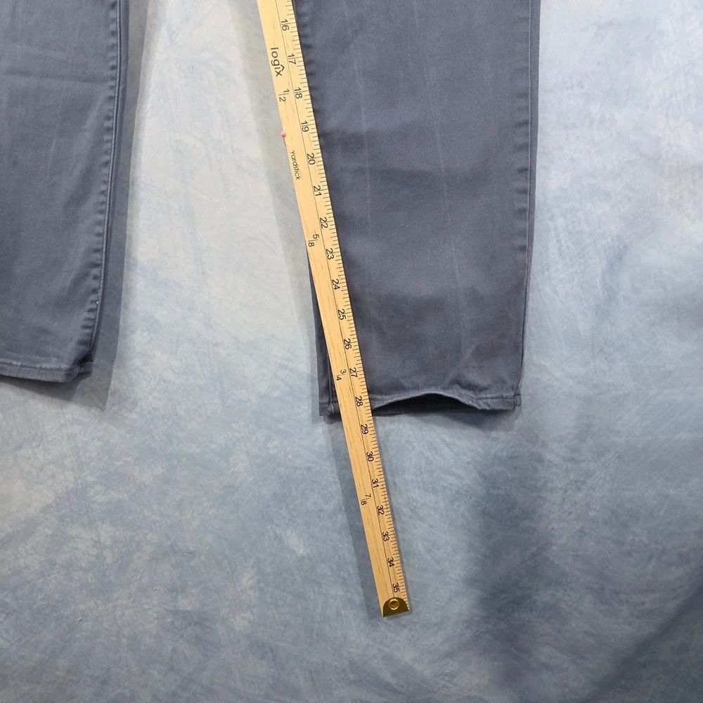 Lucky Brand 121 Slim Straight Pants Mens 34x30 Blue Gray Slate Casual Chino